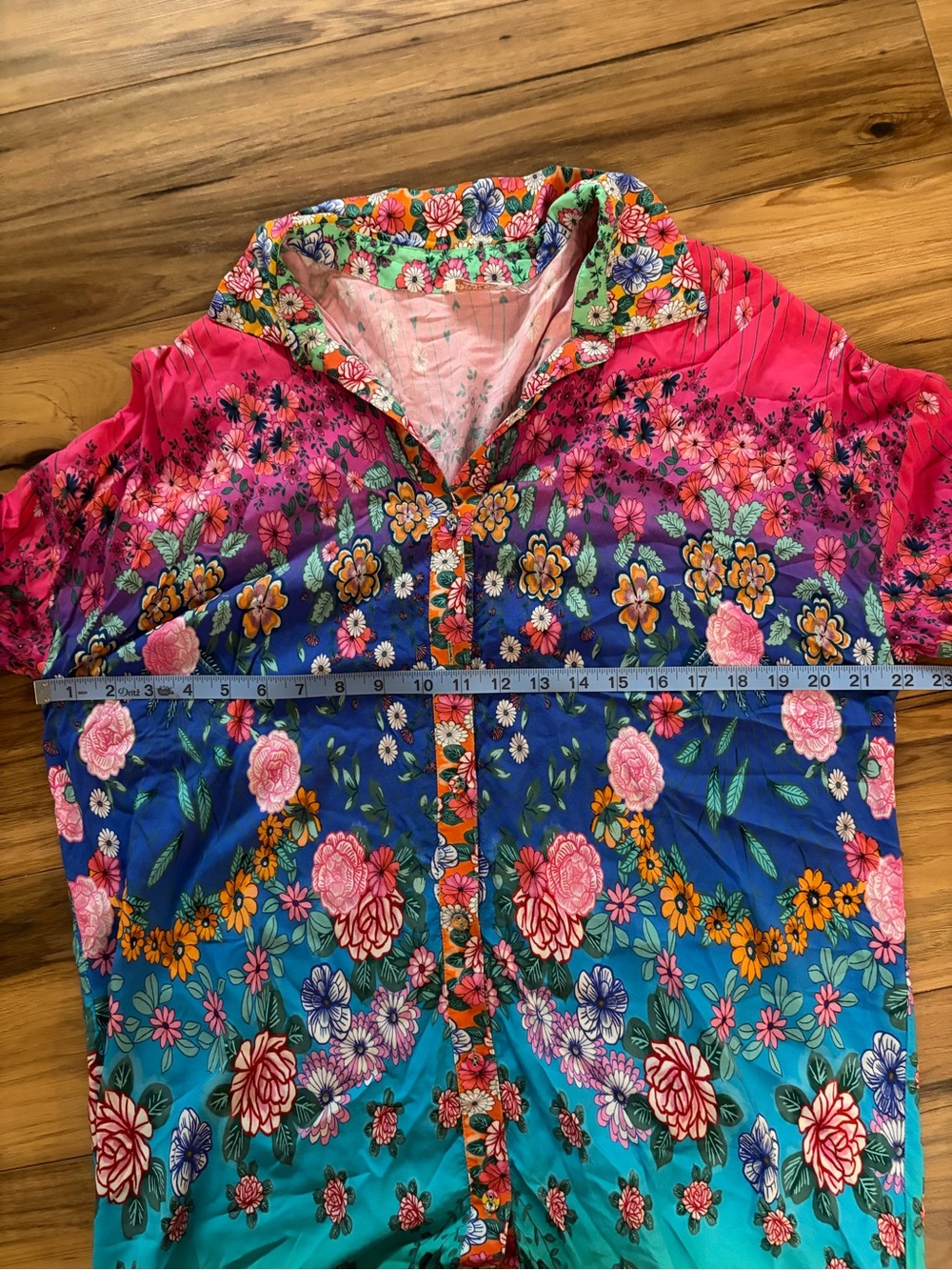 Johnny Was RAINBOW MIDI SHIRT DRESS - Picture 10 of 12